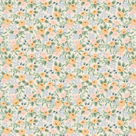 Cream background with blush small floral design