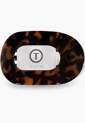 Tortoise Medium Flat Round Clip