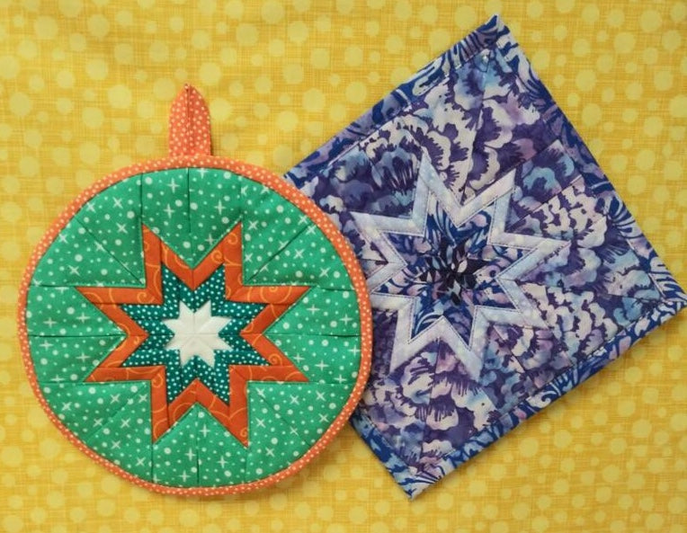 Folded Star Hot PadsJuly 8Tupelo The Sewing House, Inc