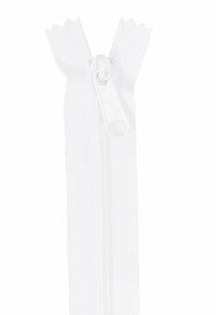 Handbag Zipper 24" White - ZIP24-100