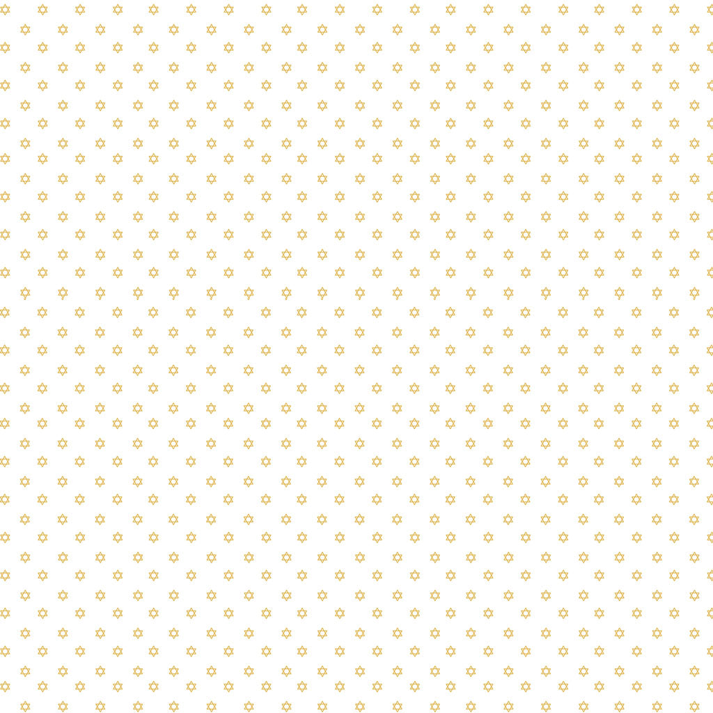 Pre-Order - Happy Hanukkah - Mini Stars White - Y4426-1