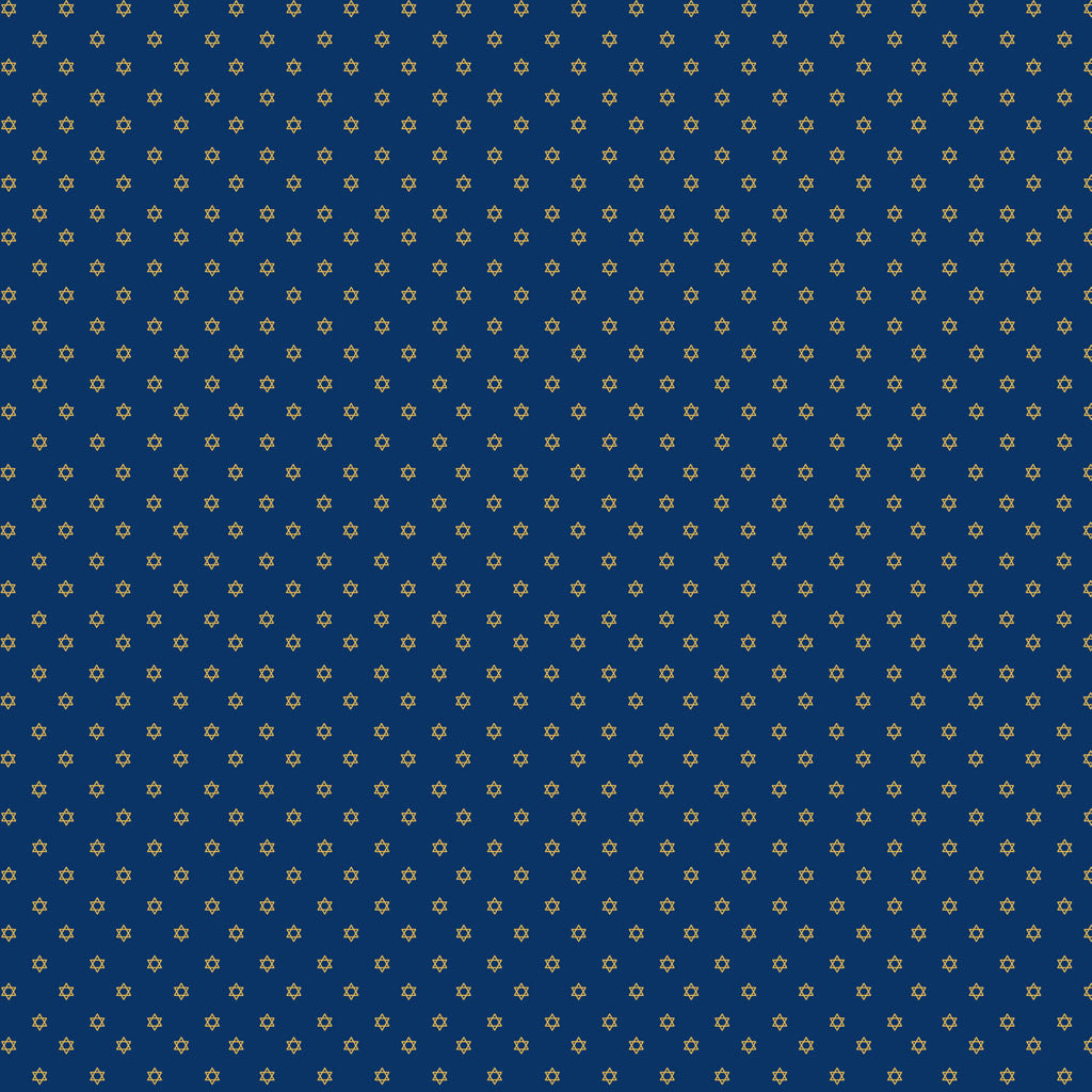 Pre-Order - Happy Hanukkah - Mini Stars Navy - Y4426-93