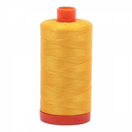 Mako Cotton Thread Solid 50wt 1422yds - Yellow - A1050-2135