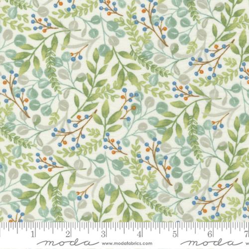 Harvest Wishes - Fall Foliage Blenders Leaves - Whitewashed - 56063 11 - Moda