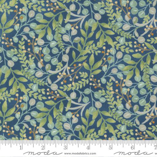 Harvest Wishes - Fall Foliage Blenders Leaves - Night Sky - 56063 12 - Moda