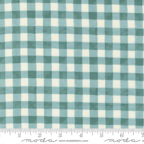 Harvest Wishes - Fall Gingham Checks and Plaids - Aqua - 56065 14 - Moda