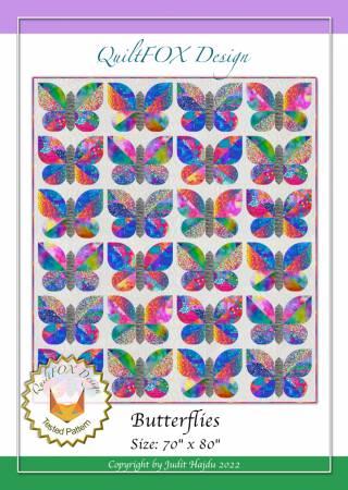 Butterflies quilt pattern by QuiltFox Designs