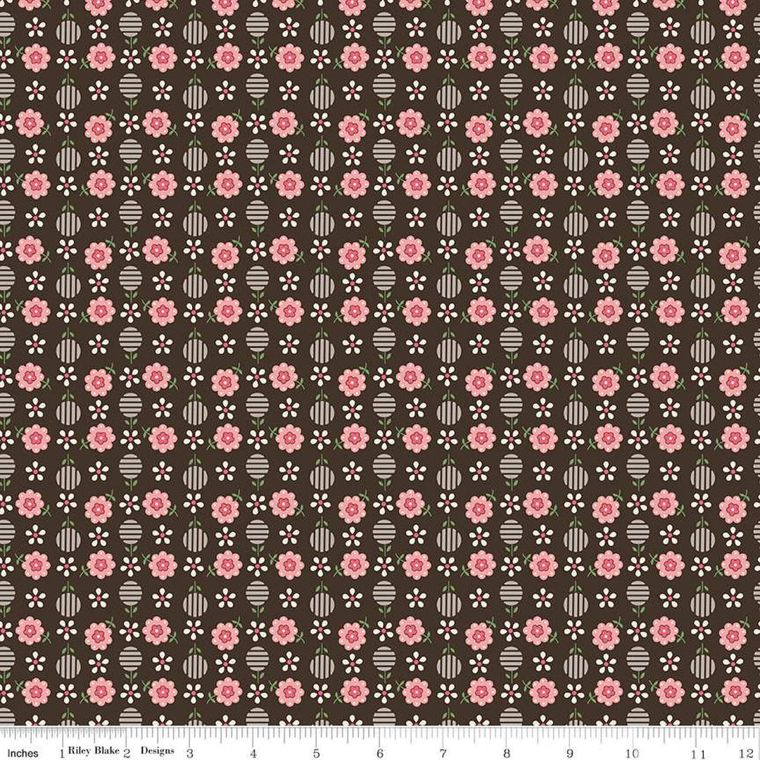 Bee Dots - Ida Marie Raisin - C14160-Raisin