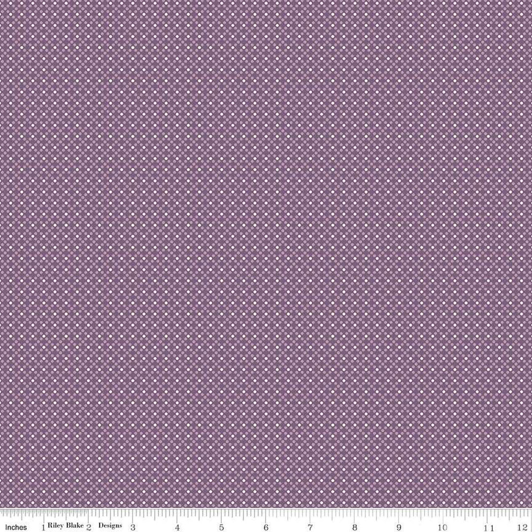Bee Dots - Elvira Plum - C14164-Plum