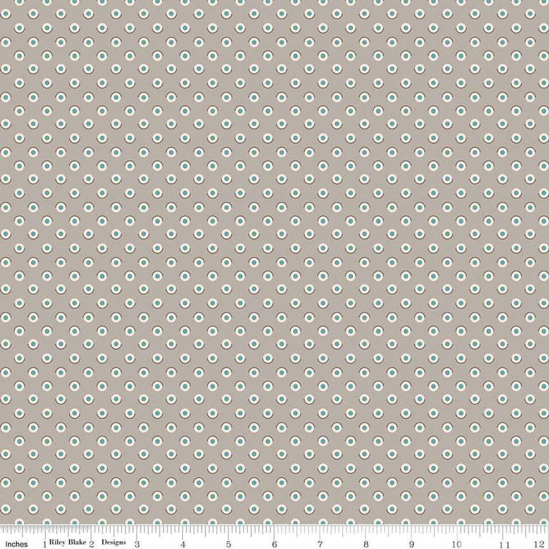 Bee Dots - Fawn Pewter - C14170-Pewter