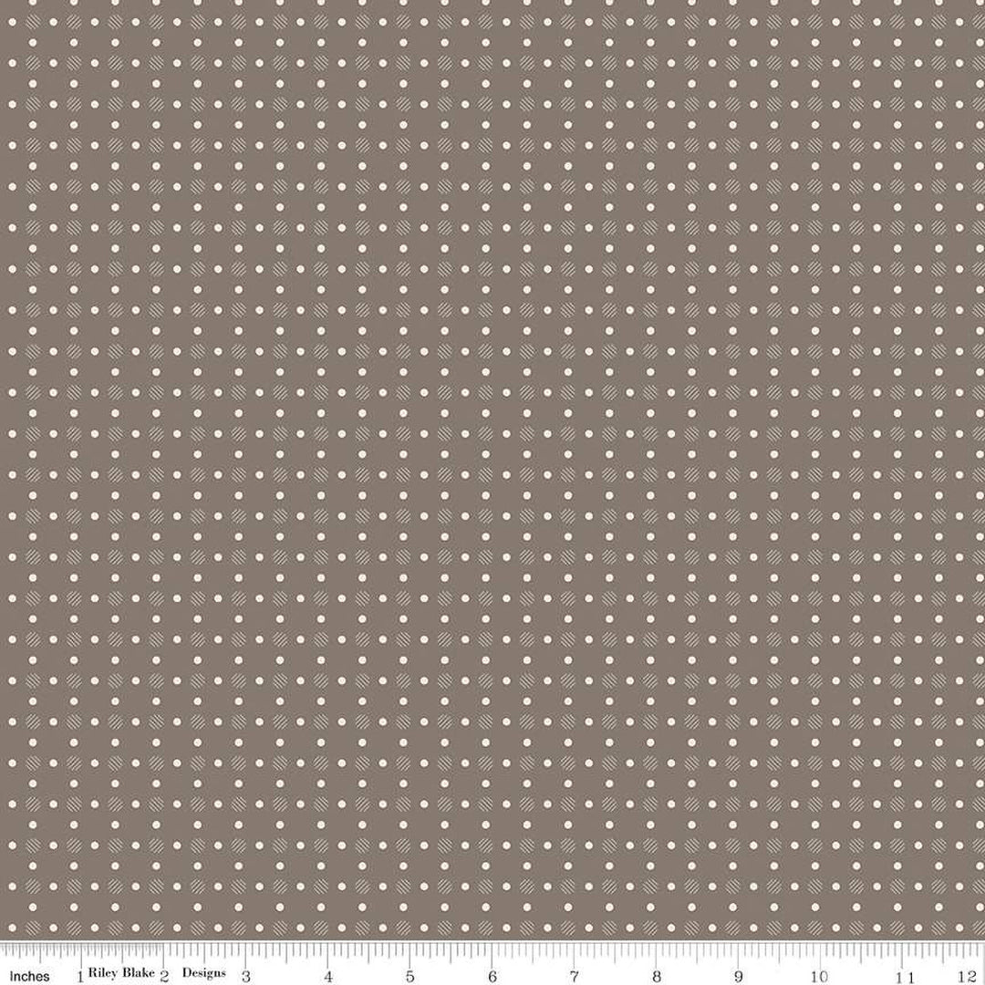 Bee Dots - Lois Pebble - C14174-Pebble