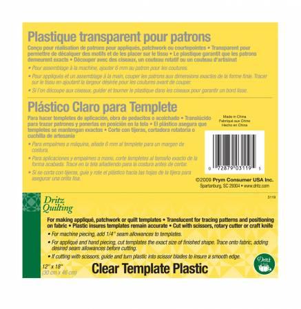 Clear Plastic Template- 3119D