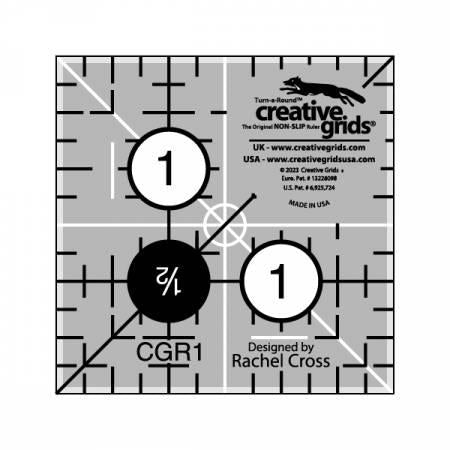 Creative Grids Quilt Ruler 1-1/2in Square - CGR1