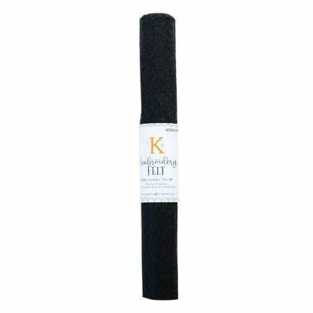 Embroidery Felt, Black Licoric - KDKB1258 -