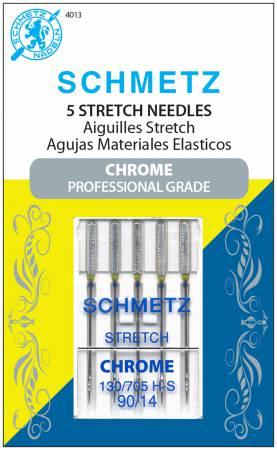 Chrome Stretch Needle 5 ct, Size 90/14 - 4013