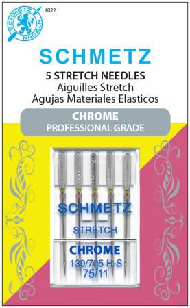 Chrome Stretch Needle 5 ct, Size 75/11 - 4022