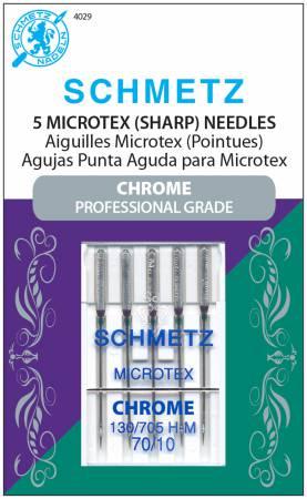 Chrome Microtex Needle 5 ct, Size 70/10 - 4029
