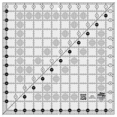 Creative Grids Quilt Ruler 12-1/2in Square - CGR12