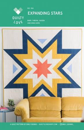 Expanding Stars Quilt Pattern - QLP104