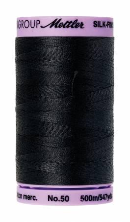 Silk Finish 50wt Cotton Thread 547yd - Black - 9104-4000