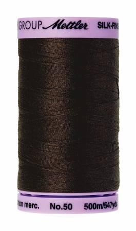 Silk Finish 50wt Cotton Thread 547yd - Very Dark Brown - 9104-1002