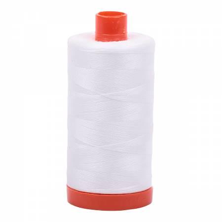 Mako Cotton Thread Solid 50wt 1422yds - Natural White - A1050-2021