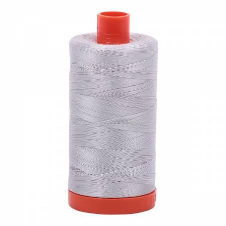 Mako Cotton Thread Solid 50wt 1422yds - Aluminum - A1050-2615