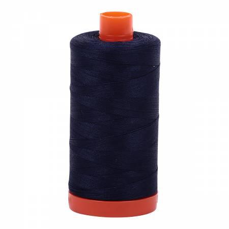 Mako Cotton Thread Solid 50wt 1422yds - Very Dark Navy - A1050-2785