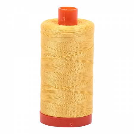 Mako Cotton Thread Solid 50wt 1422yds - Pale Yellow - A1050-1135