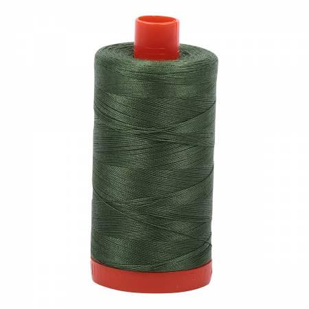 Mako Cotton Thread Solid 50wt 1422yds - Very Dark Grass Green - A1050-2890