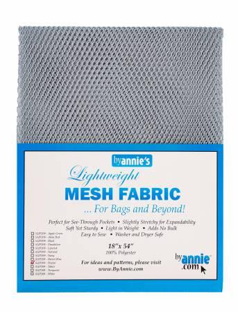 Lightweight Mesh Fabric - Pewter 18in x 54in - SUP209-PEW