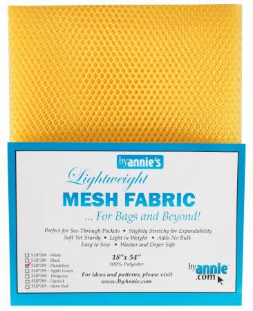 Lightweight Mesh Fabric - Dandelion 18in x 54in - SUP209-DND