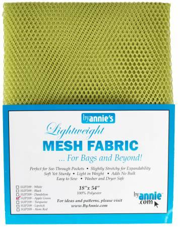 Lightweight Mesh Fabric - Apple Green 18in x 54in - SUP209-APGR