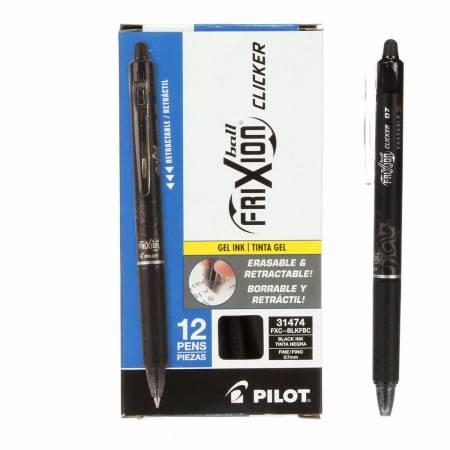 Frixion Clicker Pen Black Fine 0.7mm