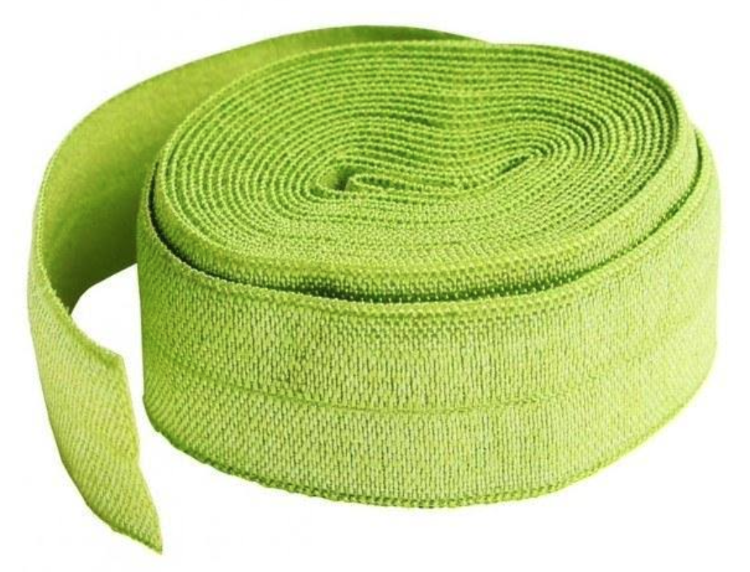 Fold-over Elastic 3/4in x 2yd - Apple Green - SUP211-2-APL