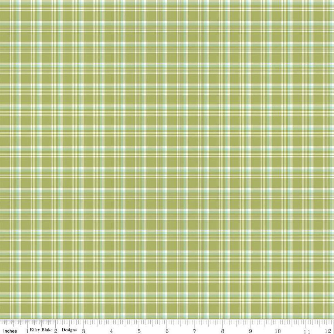 Hello Spring Plaid Green- C12964-GREEN