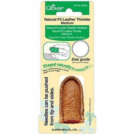 Natural Fit Leather Thimble Medium- 6029CV