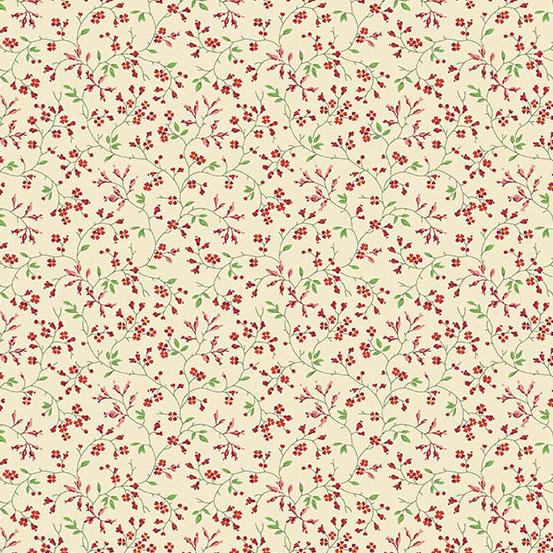 Laundry Basket Quilts - Noel Yuletide Charming Holly - A-9916-R
