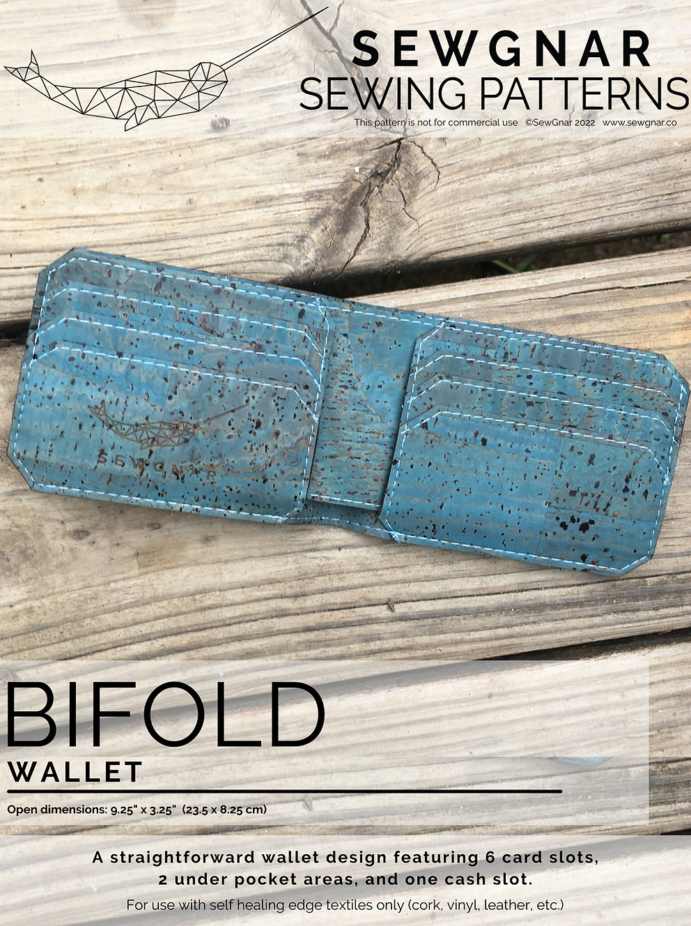 BiFold Wallet Paper Pattern