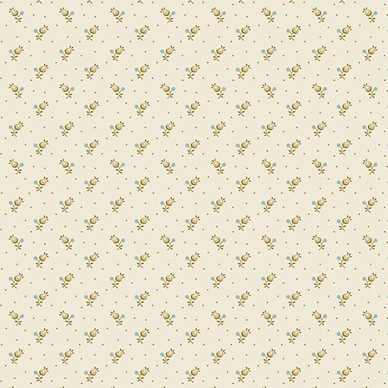 Laundry Basket Quilts - Seabreeze - Biscuit Forget Me Not - A-622-LB
