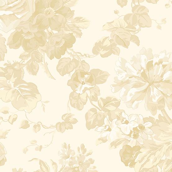 Laundry Basket Quilts - Seabreeze - Parchment Rose Garden - A-521-LL