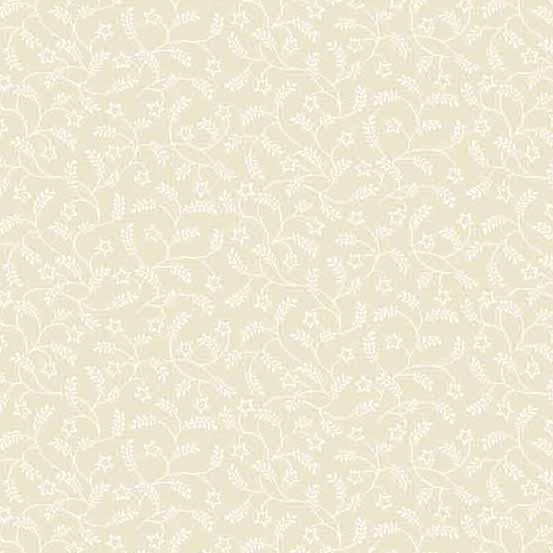 Stars and Stripes- Cream Fern Stars- A-567-L