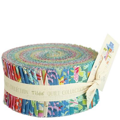 Bloomsville - Fabric Roll, 2.5 in strips, 40 pcs 2 of each design - TIL300168