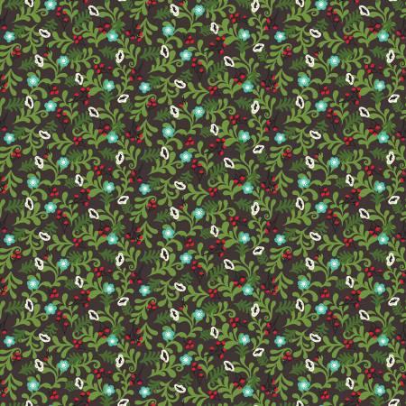 Winter Wonder Floral Charcoal - C12063R-CHARCOAL