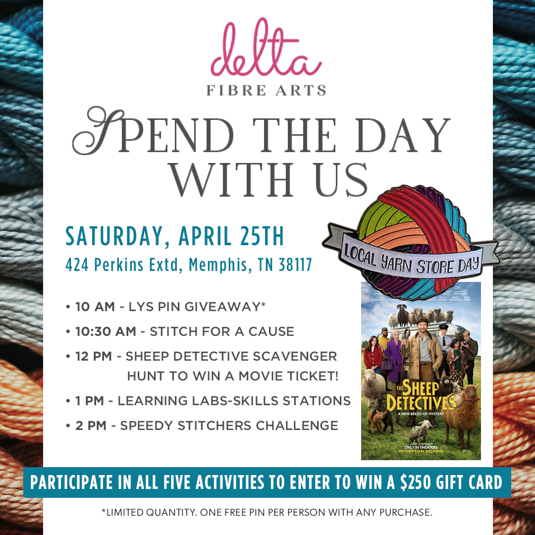 You're invited to spend the day with us for Local Yarn Store Day on Saturday, 4/25!