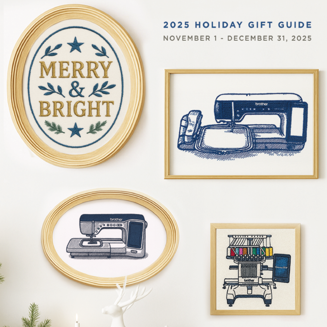 BROTHER 10-needle and 6-needle embroidery machine Holiday Sales Event!