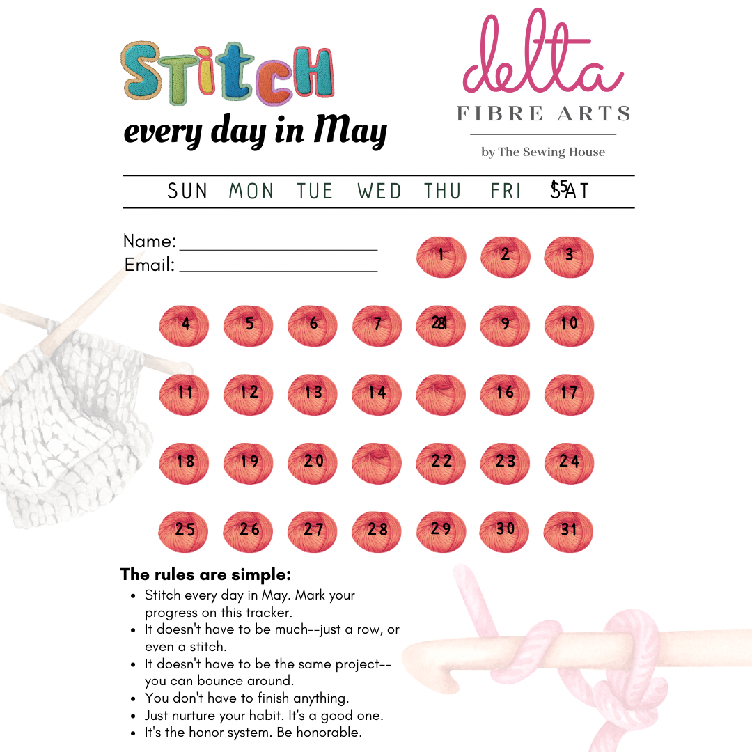 Stitch Every Day in May Program! Join the fun with us!