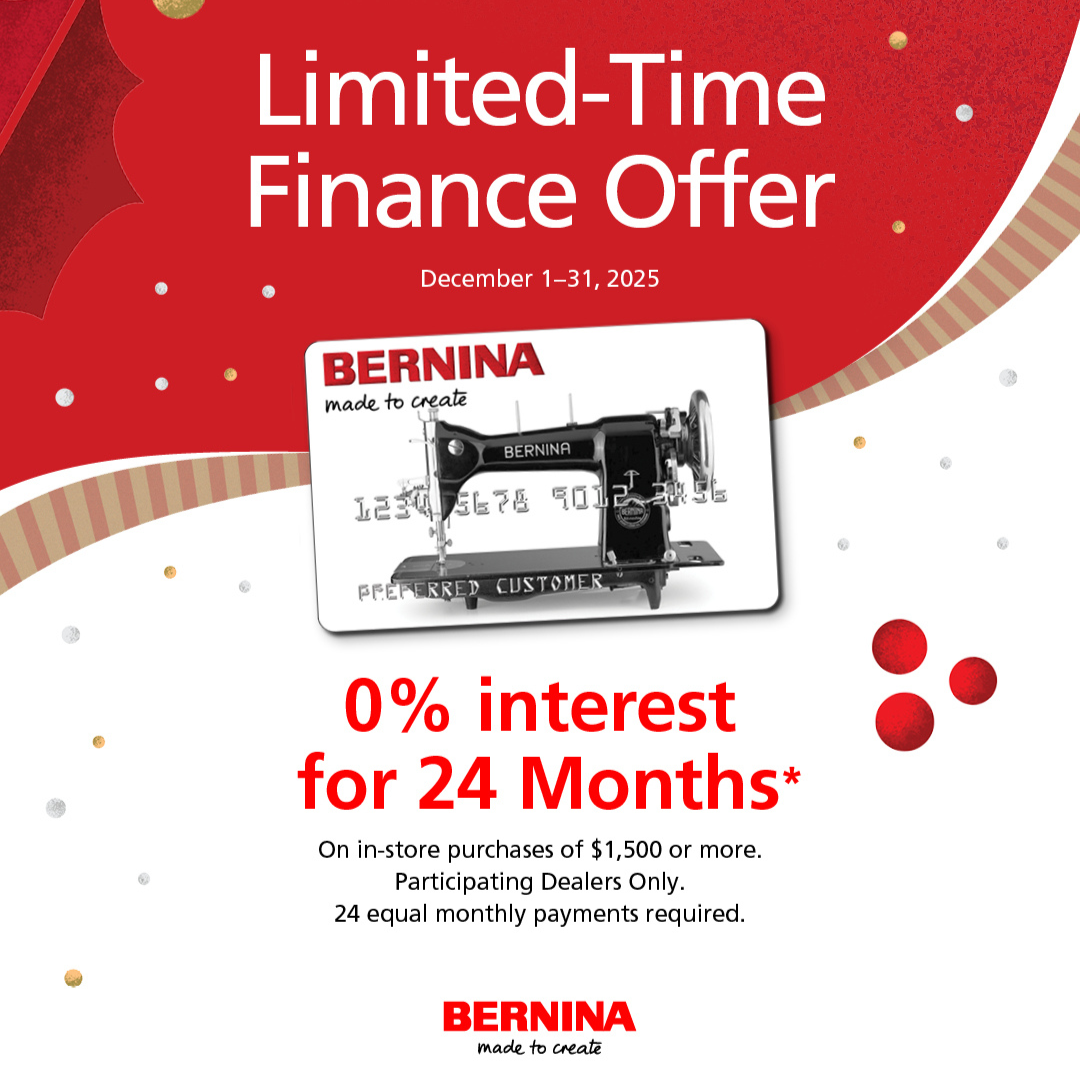 December BERNINA promotions & Holiday Wish Book deals!