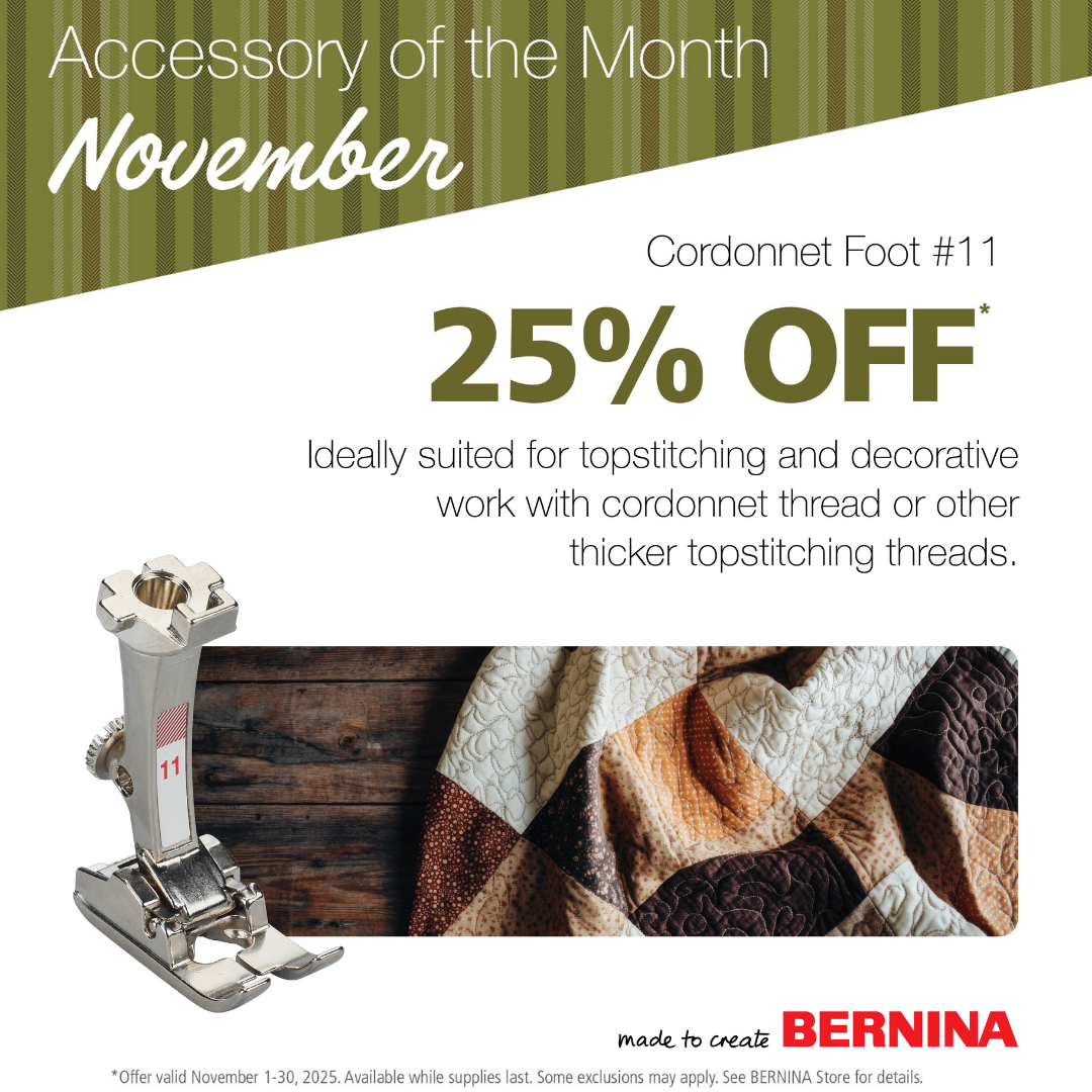 BERNINA accessory of the month Nov 2025