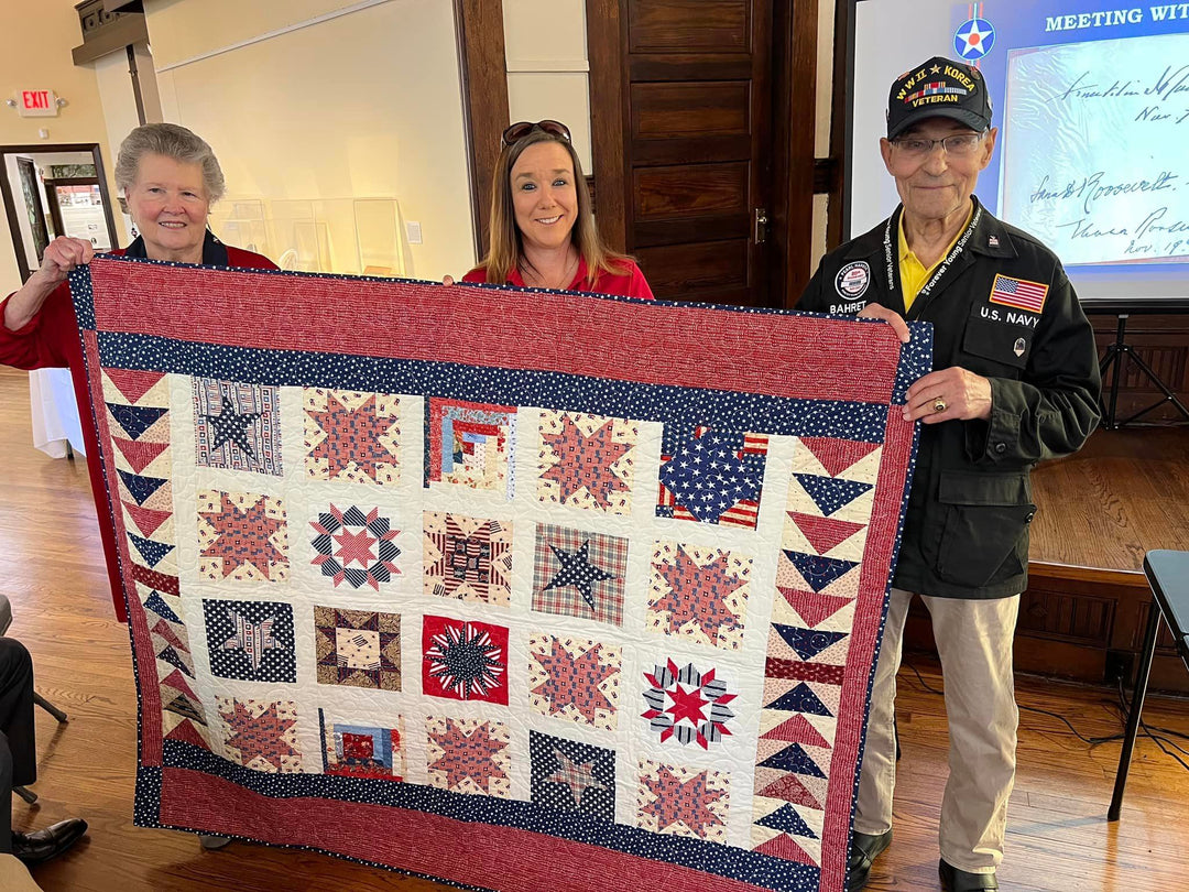 Quilts of Valor 2024 Kick-off! Join us in honoring service men and women touched by war.